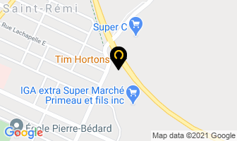 Tim Hortons in Saint-rémi map