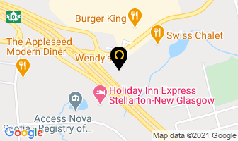 Tim Hortons in New Glasgow map