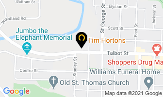 Tim Hortons in Baie-Comeau map