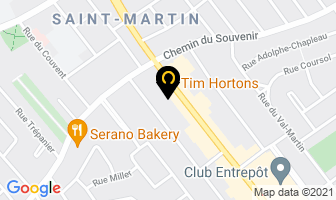 Tim Hortons in Beauharnois map