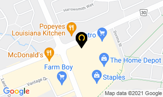 Tim Hortons in Guelph map