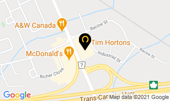 Tim Hortons in Casselman map