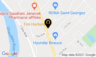Tim Hortons in Saint-Georges map