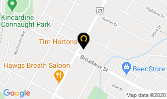 Tim Hortons in Kincardine map