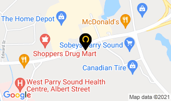 Tim Hortons in Parry Sound map