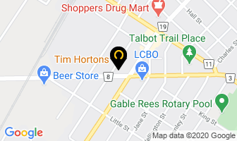Tim Hortons in Chatham-Kent map