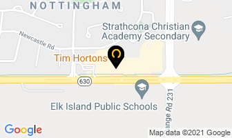 Tim Hortons in Sherwood Park map