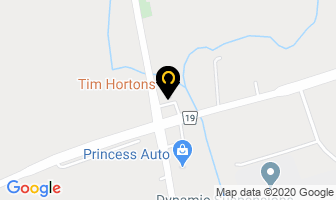 Tim Hortons in Kanata map