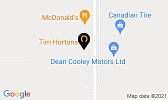 Tim Hortons in Dauphin map