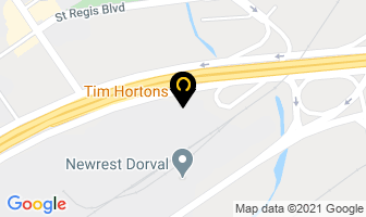 Tim Hortons in Dorval map