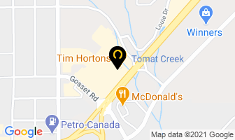 Tim Hortons in Central Okanagan map