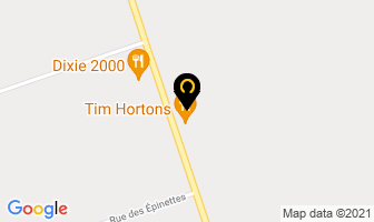 Tim Hortons in Paquetville map