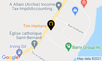 Tim Hortons in Neguac map