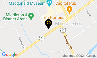 Tim Hortons in Middleton map