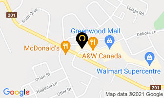 Tim Hortons in Greenwood map