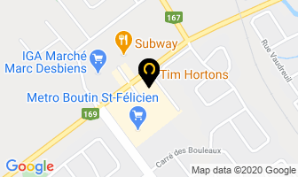 Tim Hortons in Saint-félicien map