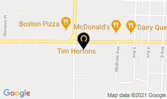 Tim Hortons in Neepawa map
