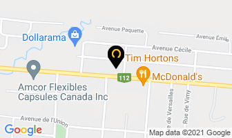 Tim Hortons in Saint-Césaire map