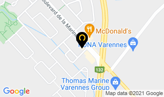 Tim Hortons in Varennes map