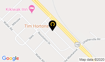 Tim Hortons in The Pas map