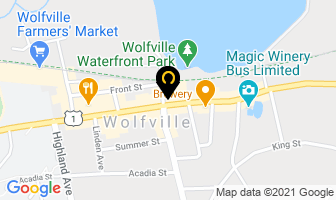 Tim Hortons in Wolfville map
