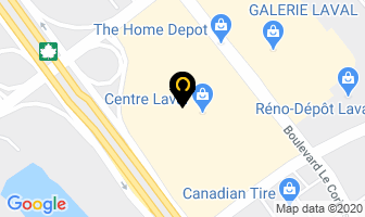 Tim Hortons Quartier Laval in Beauharnois map