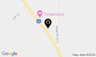 Timberland Motel in Big River map