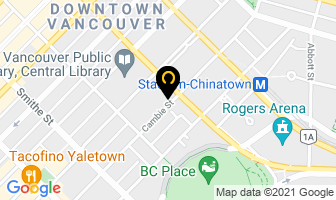 Time Limousine in Vancouver map