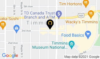 Timmins Flower Shop in Steinbach map