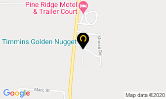 Timmins Golden Nugget in Steinbach map