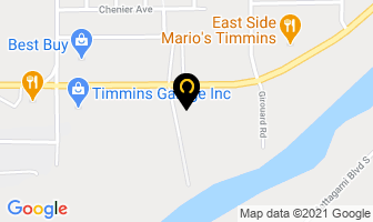 Timmins Honda in Steinbach map