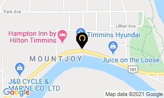 Timmins Hyundai in Steinbach map