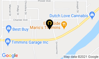 Timmins Nissan in Steinbach map