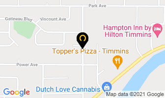 Timmins Overhead Door Ltd in Timmins map
