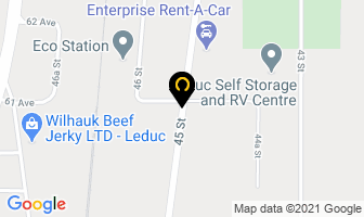 Tim's Muffler Inc in Leduc map