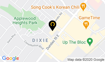 Tina Nails in Mississauga map