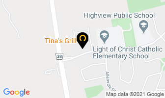 Tina's Grill in Joliette map
