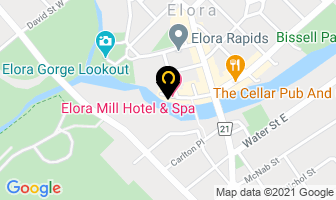 Tinder Tree in Elora map