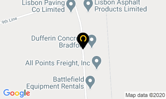 Titan Concrete in Bradford West Gwillimbury map