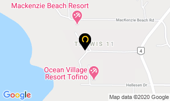 Tofino Paddle Surf in Tofino map
