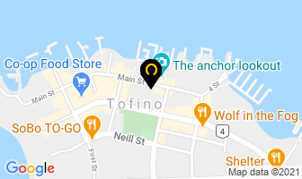 Tofino Surf School in Tofino map