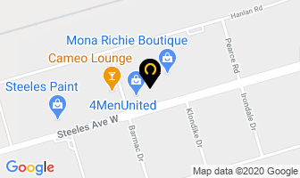 Tom Jeon Bridal in Vaughan map