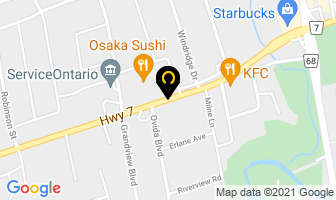 Tommys Drive In in Markham map