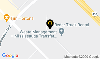 Torcan Waste Management in Mississauga map