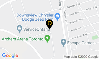 Toronto Services Soccer League in Orillia map