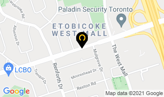 Toronto Ukrainian Library Assoc in Etobicoke map