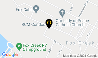 Total Oilfield Rentals in Fox Creek map