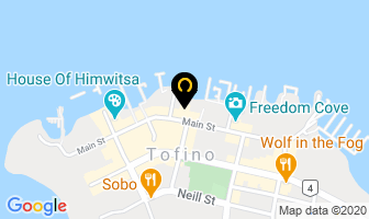 Tough City Sushi in Tofino map