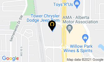 Tower Chrysler Dodge Jeep Ram in Calgary map