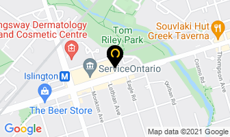 Towing Etobicoke in Orillia map